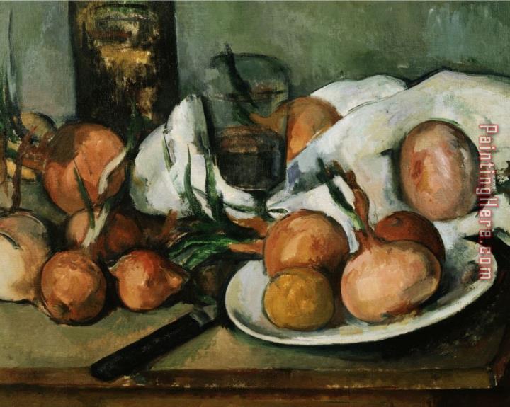 Paul Cezanne Detail of Still Life with Onions